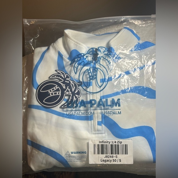 USA Palm Infinity 1/4 Zip Golf Pullover, size Small - Picture 3 of 10